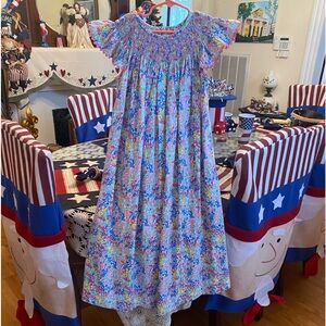 Banana Split Smocked Girls Dress size 8